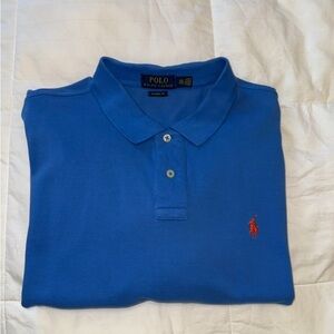 Polo by Ralph Lauren Men's Blue Pique Polo Shirt size XXL